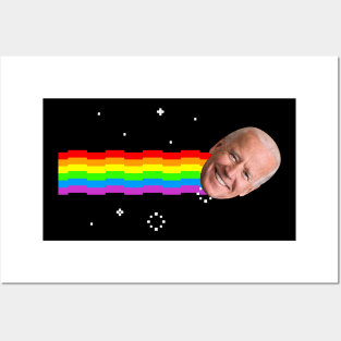 Joe Biden Nyan Cat Posters and Art